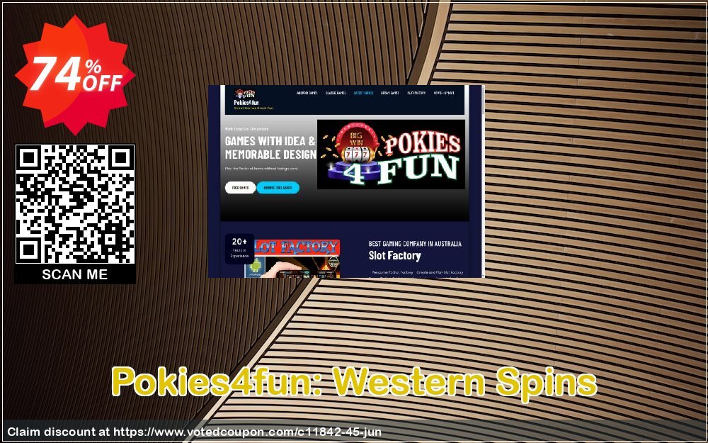 Pokies4fun: Western Spins Coupon, discount Games Pack 1. Promotion: Games Pack 1