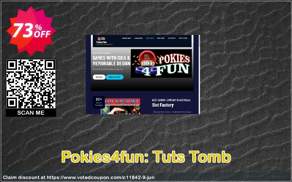 Pokies4fun: Tuts Tomb Coupon, discount Games Pack 1. Promotion: Games Pack 1