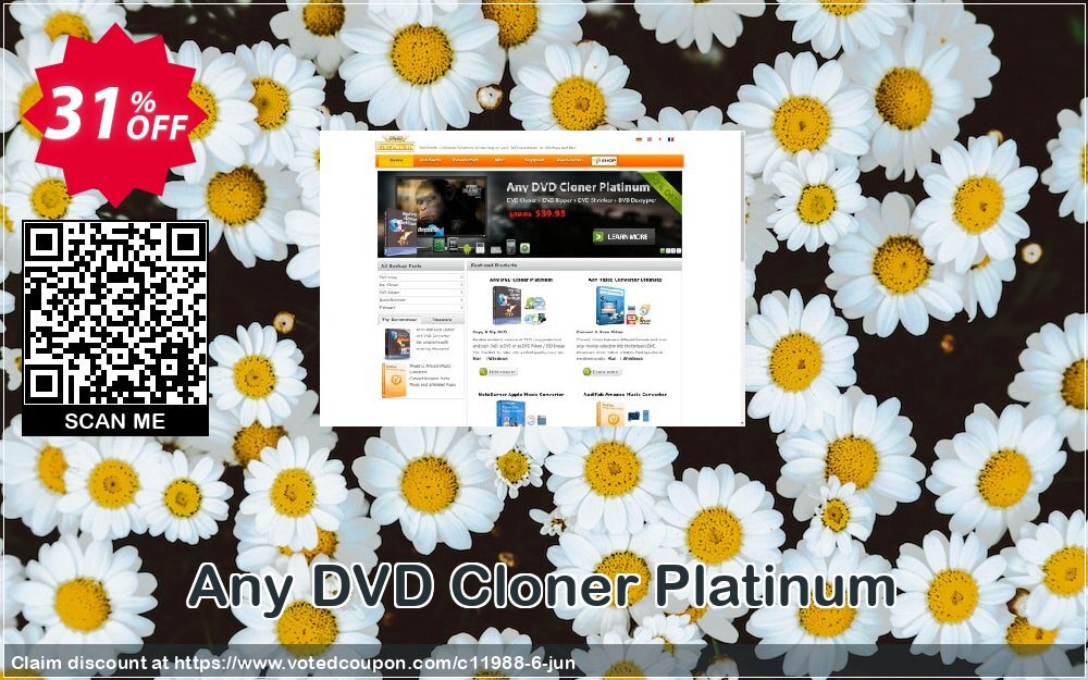 Any DVD Cloner Platinum Coupon, discount Any DVD Cloner Platinum stunning promotions code 2024. Promotion: stunning promotions code of Any DVD Cloner Platinum 2024