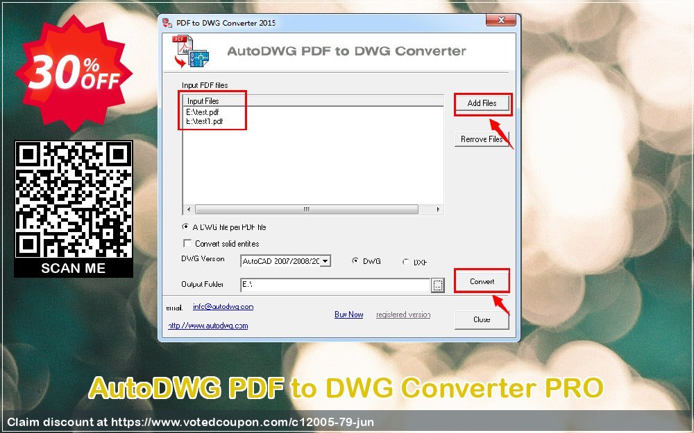 AutoDWG PDF to DWG Converter PRO