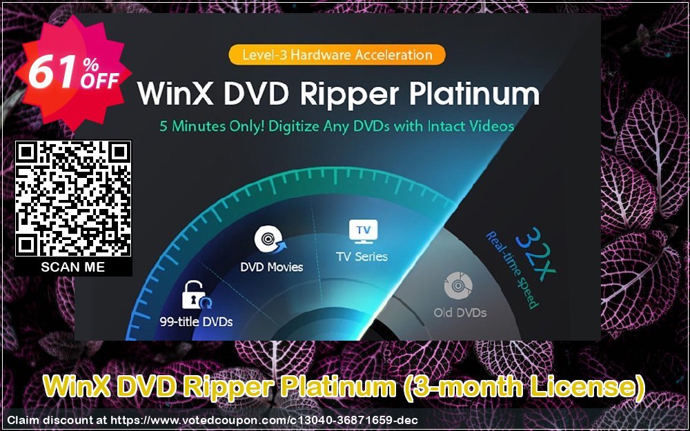 WinX DVD Ripper Platinum, 3-month Plan  Coupon Code Jun 2024, 61% OFF - VotedCoupon