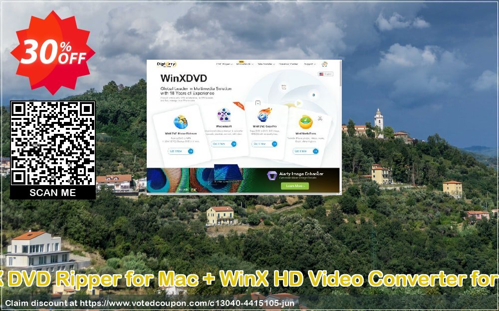 WinX DVD Ripper for MAC + WinX HD Video Converter for MAC Coupon, discount (WinX DVD Ripper for Mac + WinX HD Video Converter for Mac) Bundle stirring promo code 2024. Promotion: stirring promo code of (WinX DVD Ripper for Mac + WinX HD Video Converter for Mac) Bundle 2024