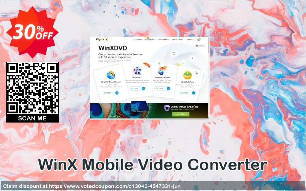 WinX Mobile Video Converter Coupon Code Jun 2024, 30% OFF - VotedCoupon