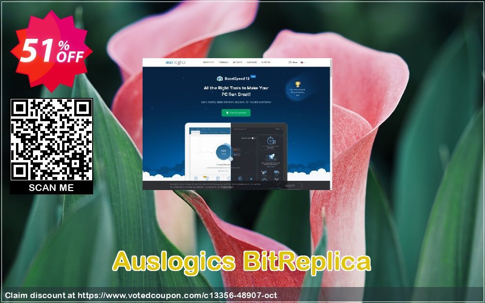 Auslogics BitReplica Coupon, discount 50% OFF Auslogics BitReplica, verified. Promotion: Amazing discounts code of Auslogics BitReplica, tested & approved