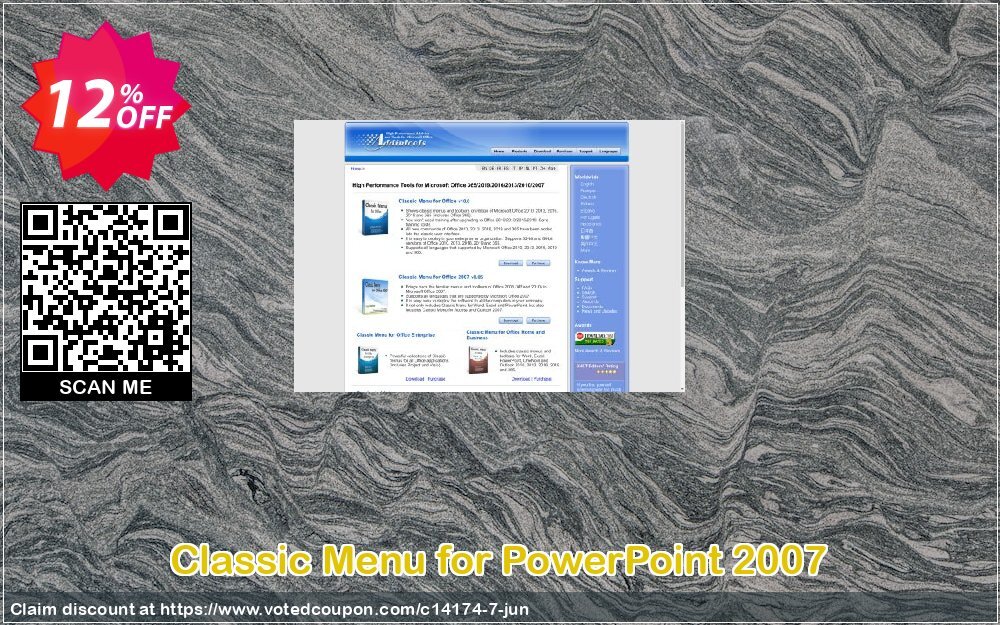 Classic Menu for PowerPoint 2007 Coupon, discount Add-in tools coupon (14174). Promotion: Addintools discount