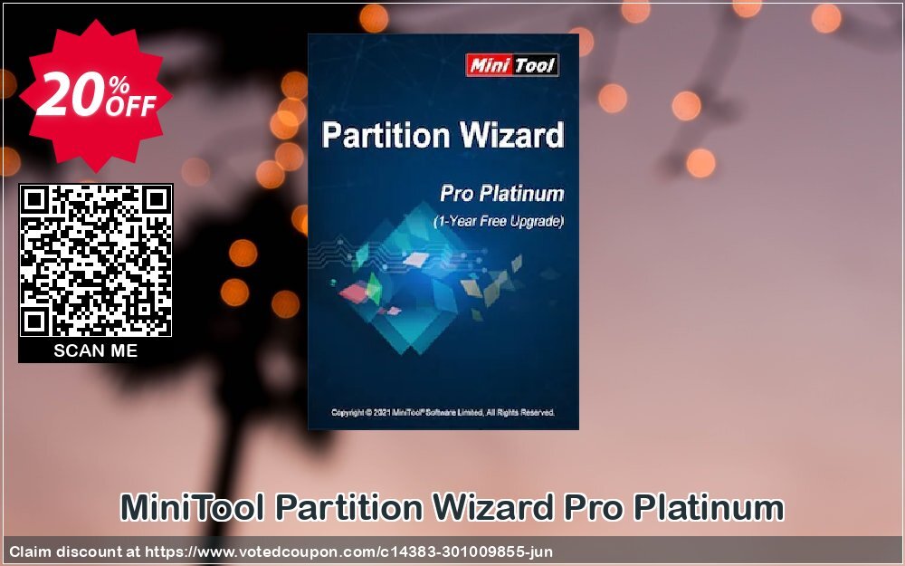 MiniTool Partition Wizard Pro Platinum Coupon, discount 20% OFF MiniTool Partition Wizard Pro Platinum, verified. Promotion: Formidable discount code of MiniTool Partition Wizard Pro Platinum, tested & approved