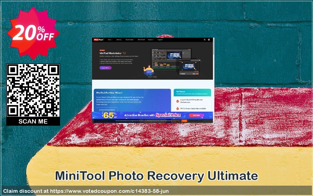 MiniTool Photo Recovery Ultimate Coupon, discount 20% off. Promotion: 