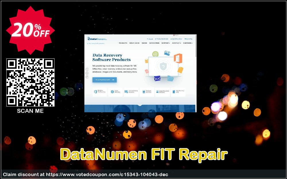 DataNumen FIT Repair Coupon Code Dec 2024, 20% OFF - VotedCoupon