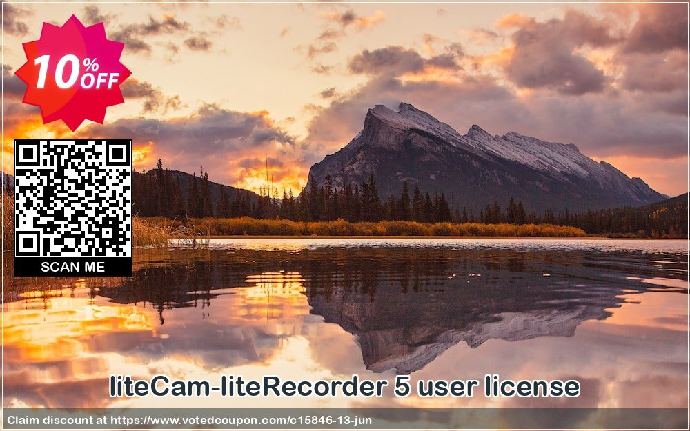 liteCam-liteRecorder 5 user Plan Coupon, discount liteCam discount codes (15846). Promotion: 