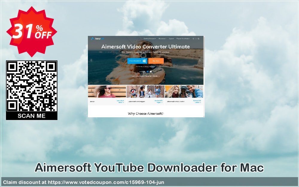 Aimersoft YouTube Downloader for MAC Coupon, discount 15969 Aimersoft discount. Promotion: 
