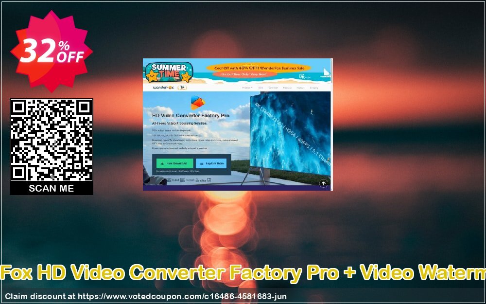 WonderFox HD Video Converter Factory Pro + Video Watermark Pro Coupon, discount HD Video Converter Factory Pro + Video Watermark best discount code 2024. Promotion: best discount code of HD Video Converter Factory Pro + Video Watermark 2024