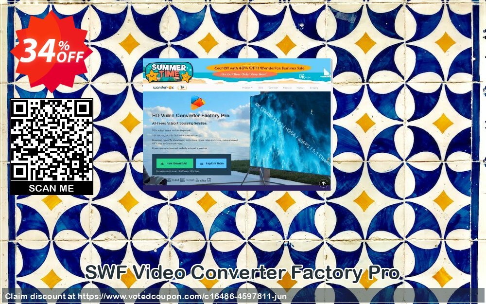 SWF Video Converter Factory Pro Coupon, discount SWF Video Converter Factory Pro awesome discount code 2024. Promotion: awesome discount code of SWF Video Converter Factory Pro 2024