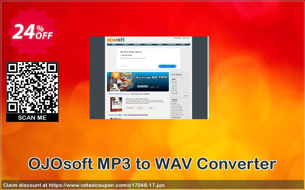 OJOsoft MP3 to WAV Converter Coupon, discount OJOsoft promo codes (17046). Promotion: OJOsoft promotion (17046)