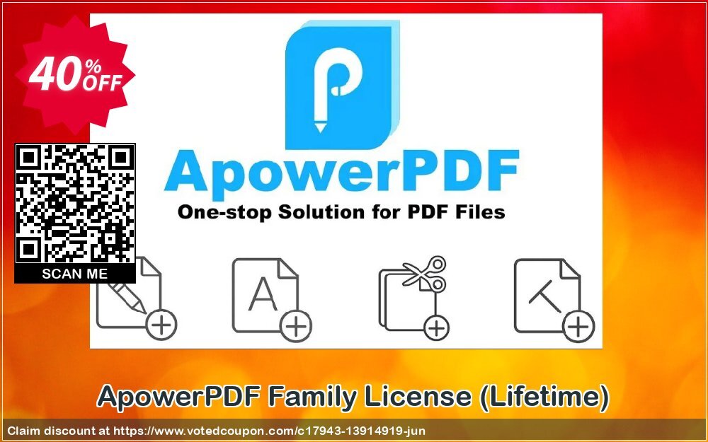 ApowerPDF Family Plan, Lifetime  Coupon, discount ApowerPDF Family License (Lifetime) Awful promotions code 2024. Promotion: Awful promotions code of ApowerPDF Family License (Lifetime) 2024