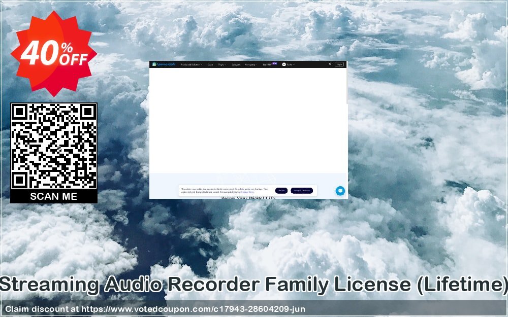 Streaming Audio Recorder Family Plan, Lifetime  Coupon, discount Streaming Audio Recorder Family License (Lifetime) Dreaded promotions code 2024. Promotion: Dreaded promotions code of Streaming Audio Recorder Family License (Lifetime) 2024