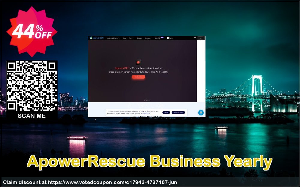 ApowerRescue Business Yearly Coupon, discount ApowerRescue Commercial License (Yearly Subscription) big offer code 2024. Promotion: best deals code of ApowerRescue Commercial License (Yearly Subscription) 2024