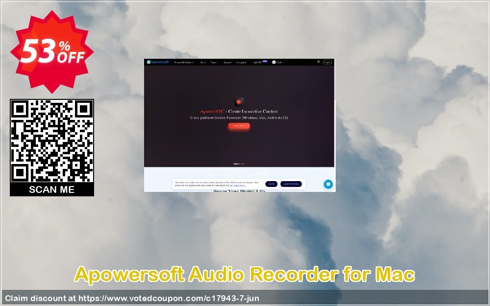 Apowersoft Audio Recorder for MAC Coupon, discount Apowersoft Audio Recorder for Mac Personal License big deals code 2024. Promotion: Apower soft (17943)