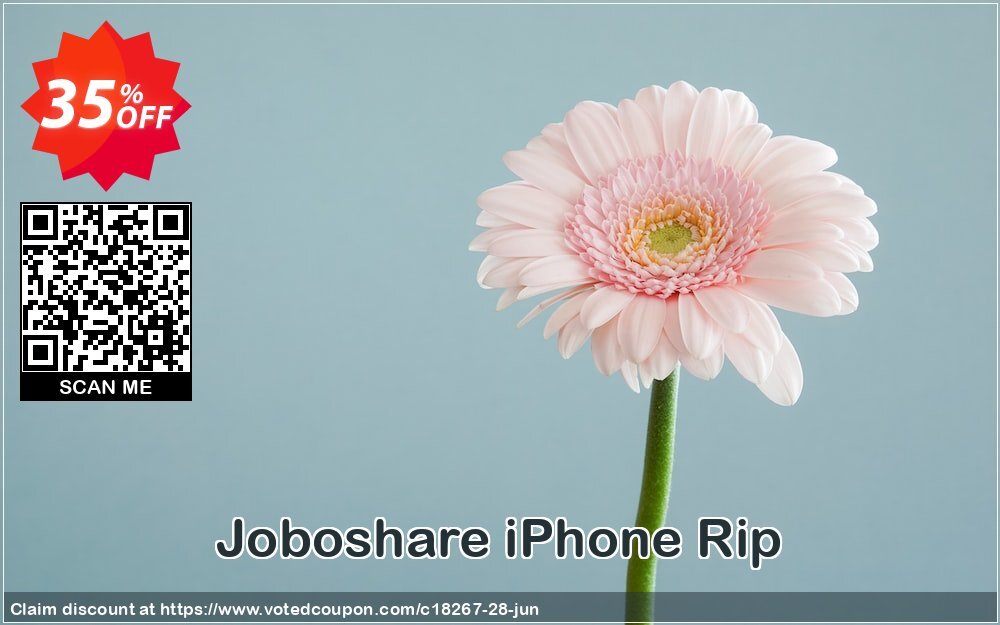 Joboshare iPhone Rip Coupon, discount Joboshare coupon discount (18267). Promotion: discount coupon for all