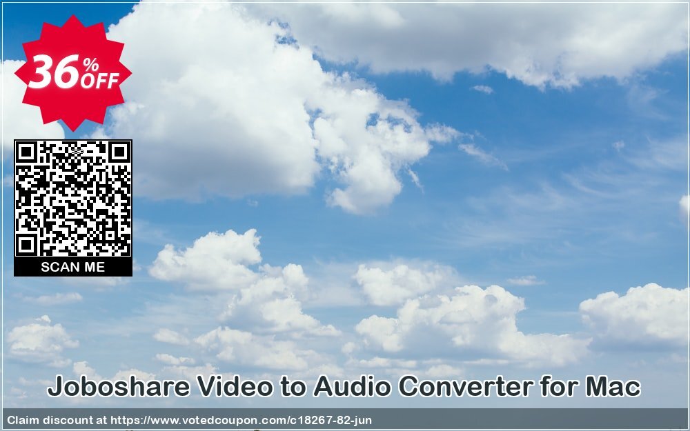 Joboshare Video to Audio Converter for MAC Coupon, discount Joboshare coupon discount (18267). Promotion: discount coupon for all