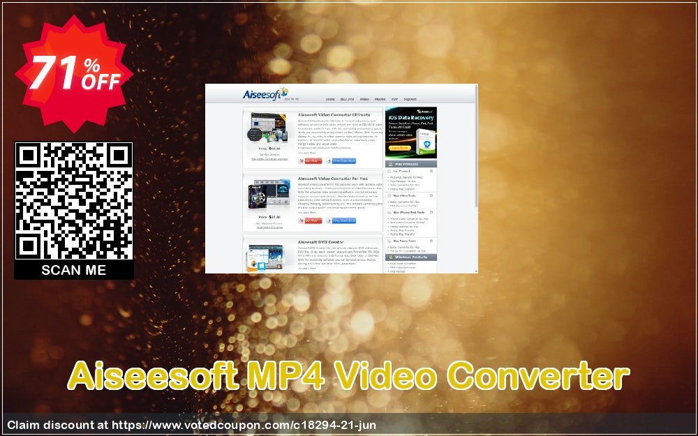 Aiseesoft MP4 Video Converter Coupon, discount Aiseesoft MP4 Video Converter hottest sales code 2024. Promotion: 40% Off for All Products of Aiseesoft