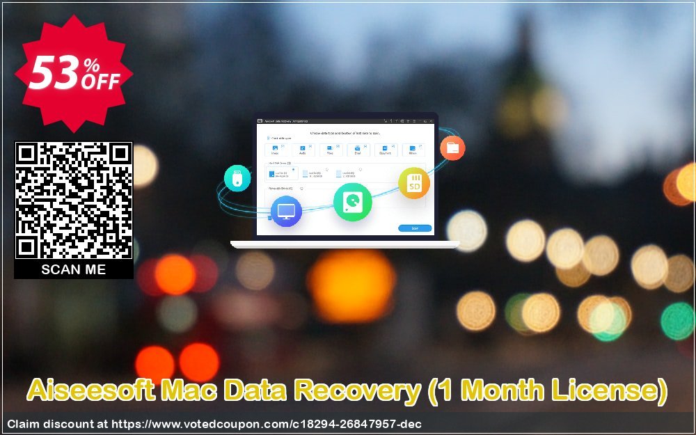 Aiseesoft MAC Data Recovery, Monthly Plan  Coupon, discount Aiseesoft Mac Data Recovery - 1 Month/1 Mac Big offer code 2024. Promotion: Big offer code of Aiseesoft Mac Data Recovery - 1 Month/1 Mac 2024