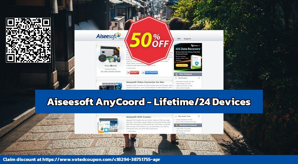 Aiseesoft AnyCoord - Lifetime/24 Devices Coupon, discount Aiseesoft AnyCoord - Lifetime/24 Devices Amazing offer code 2024. Promotion: Amazing offer code of Aiseesoft AnyCoord - Lifetime/24 Devices 2024