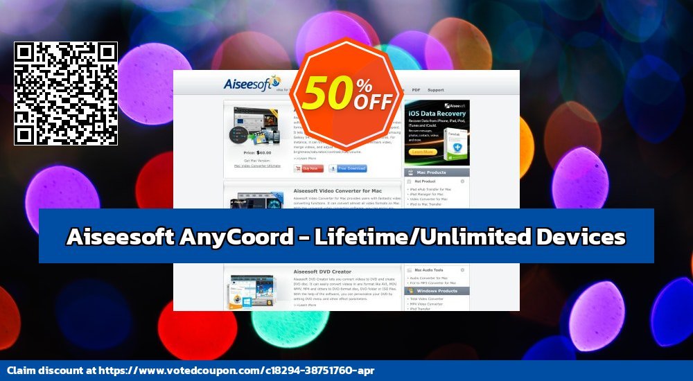 Aiseesoft AnyCoord - Lifetime/Unlimited Devices Coupon Code Jun 2024, 50% OFF - VotedCoupon