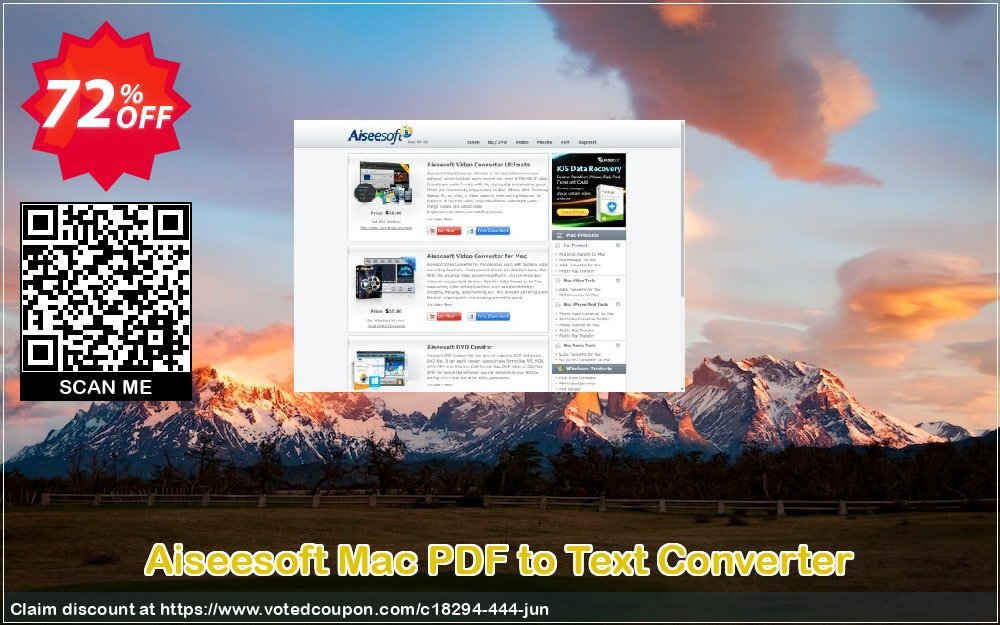 Aiseesoft MAC PDF to Text Converter Coupon, discount 40% Aiseesoft. Promotion: 40% Off for All Products of Aiseesoft