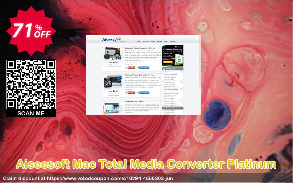 Aiseesoft MAC Total Media Converter Platinum Coupon Code Jun 2024, 71% OFF - VotedCoupon