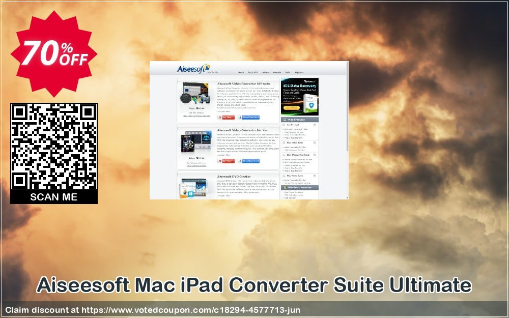 Aiseesoft MAC iPad Converter Suite Ultimate Coupon Code Jun 2024, 70% OFF - VotedCoupon