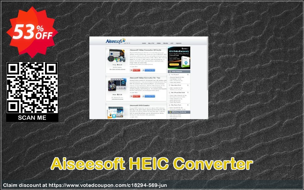 Aiseesoft HEIC Converter Coupon Code Jun 2024, 53% OFF - VotedCoupon