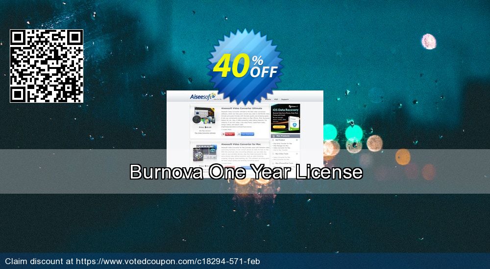 Aiseesoft Burnova Coupon, discount Burnova special promo code 2024. Promotion: 40% Aiseesoft Coupon code