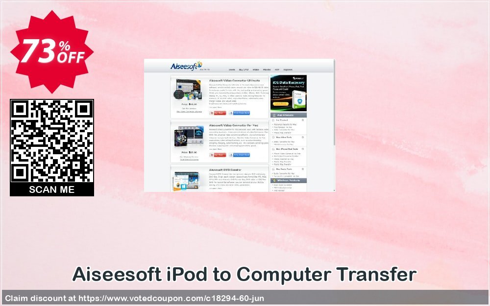 Aiseesoft iPod to Computer Transfer Coupon, discount Aiseesoft iPod to Computer Transfer dreaded deals code 2024. Promotion: 