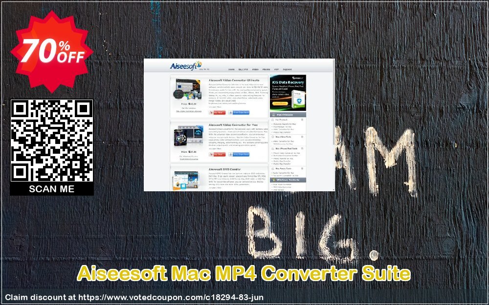 Aiseesoft MAC MP4 Converter Suite Coupon, discount 40% Aiseesoft. Promotion: 