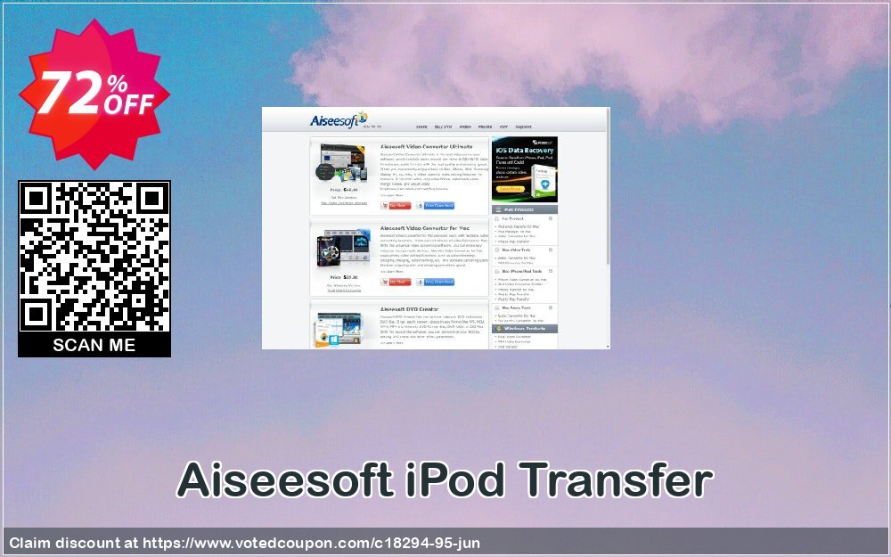 Aiseesoft iPod Transfer Coupon Code Jun 2024, 72% OFF - VotedCoupon