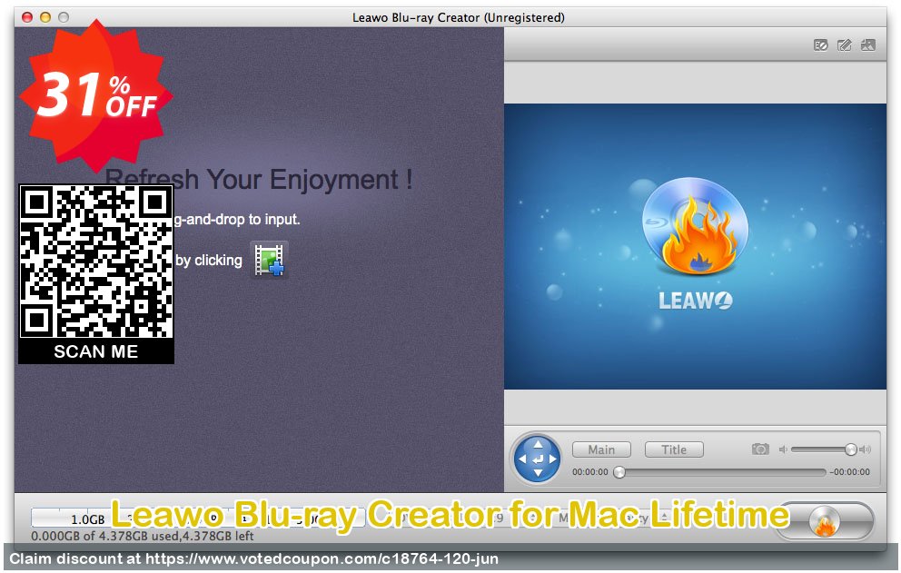 Leawo Blu-ray Creator for MAC Lifetime Coupon, discount Leawo coupon (18764). Promotion: Leawo discount
