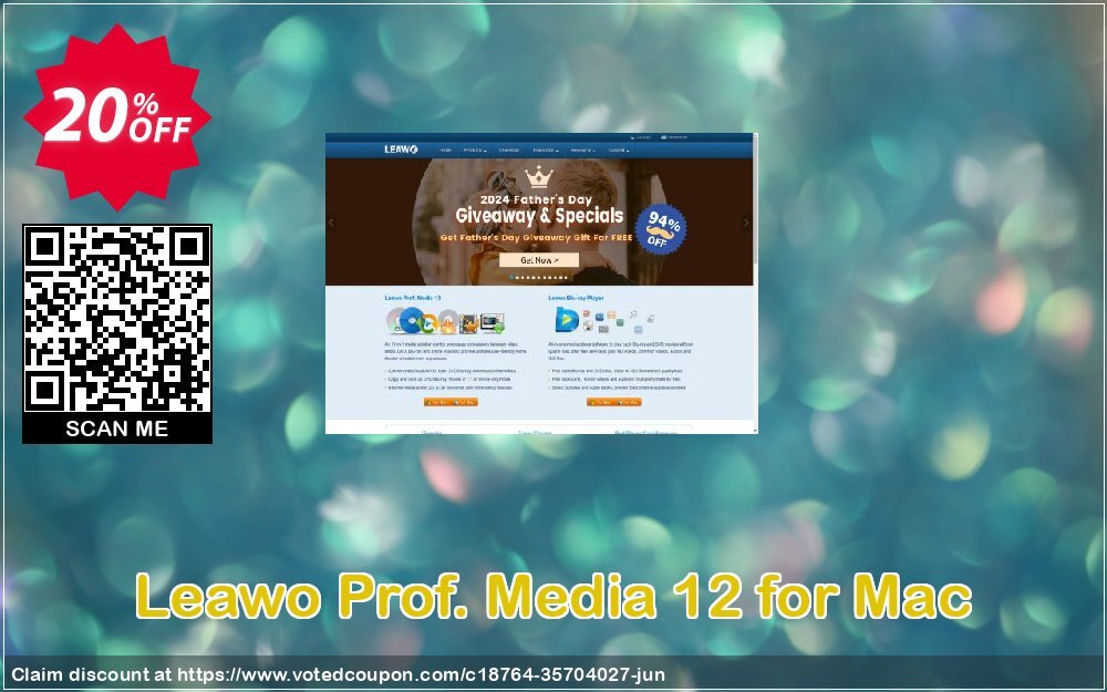 Leawo Prof. Media 12 for MAC Coupon, discount Leawo back-to-school discount for affiliate. Promotion: Stirring promotions code of Leawo Prof. Media 12 for Mac 2024