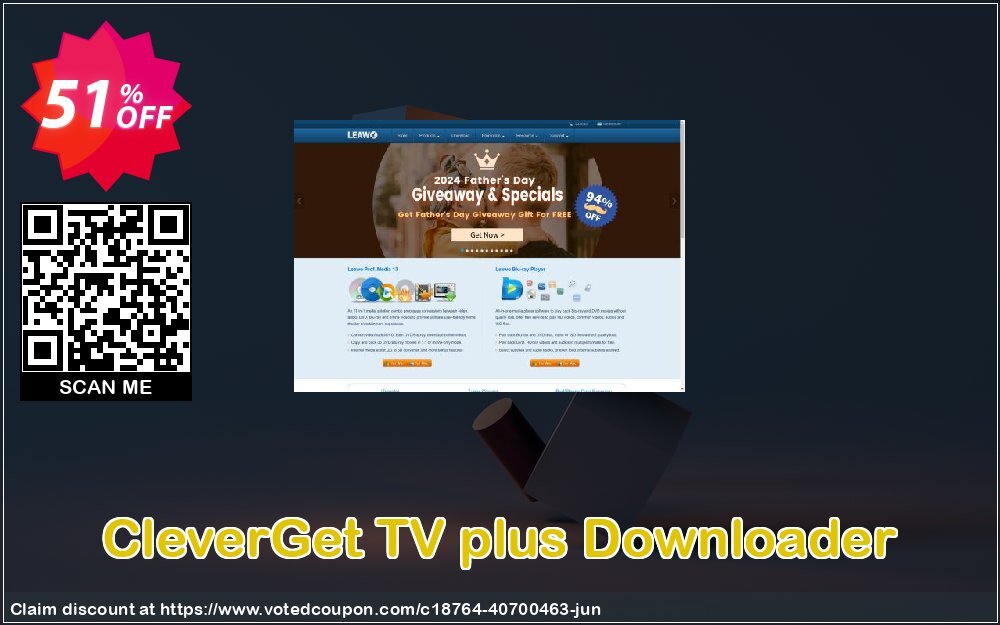 CleverGet TV plus Downloader Coupon Code Sep 2024, 51% OFF - VotedCoupon