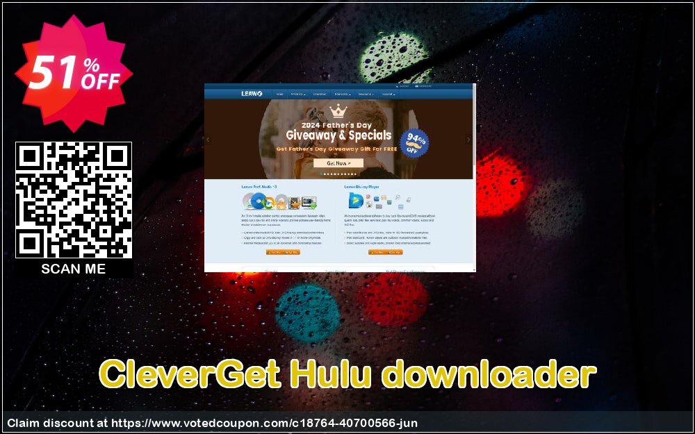 CleverGet Hulu downloader Coupon, discount 50% OFF CleverGet Hulu downloader, verified. Promotion: Big offer code of CleverGet Hulu downloader, tested & approved