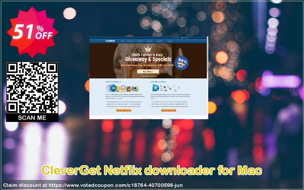 CleverGet Netflix downloader for MAC Coupon Code Sep 2024, 51% OFF - VotedCoupon