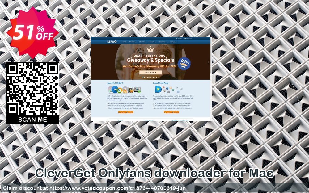 CleverGet Onlyfans downloader for MAC Coupon Code Sep 2024, 51% OFF - VotedCoupon