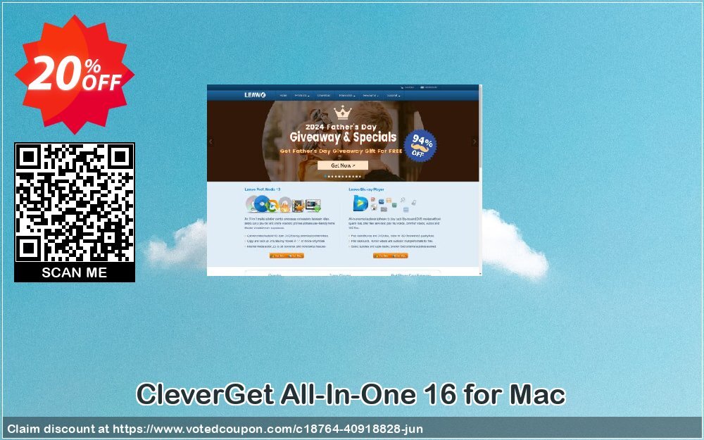 CleverGet All-In-One 16 for MAC Coupon, discount Package_All-In-One 16 for Mac Super discount code 2024. Promotion: Super discount code of Package_All-In-One 16 for Mac 2024