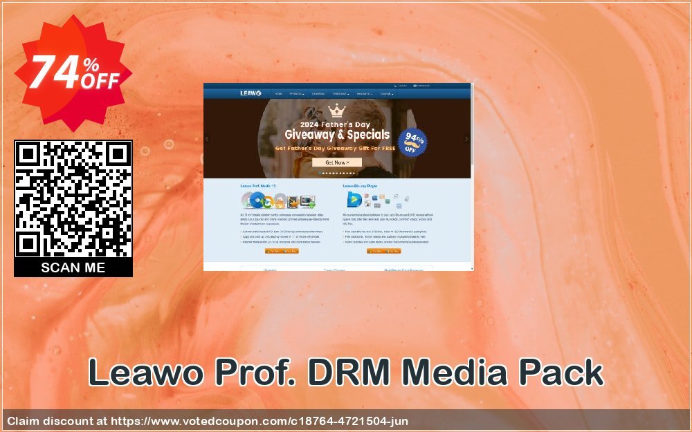 Leawo Prof. DRM Media Pack voted-on promotion codes