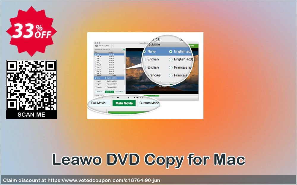 Leawo DVD Copy for MAC Coupon, discount Leawo coupon (18764). Promotion: Leawo discount