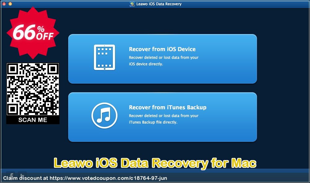 Leawo iOS Data Recovery for MAC Coupon, discount Leawo coupon (18764). Promotion: Leawo discount