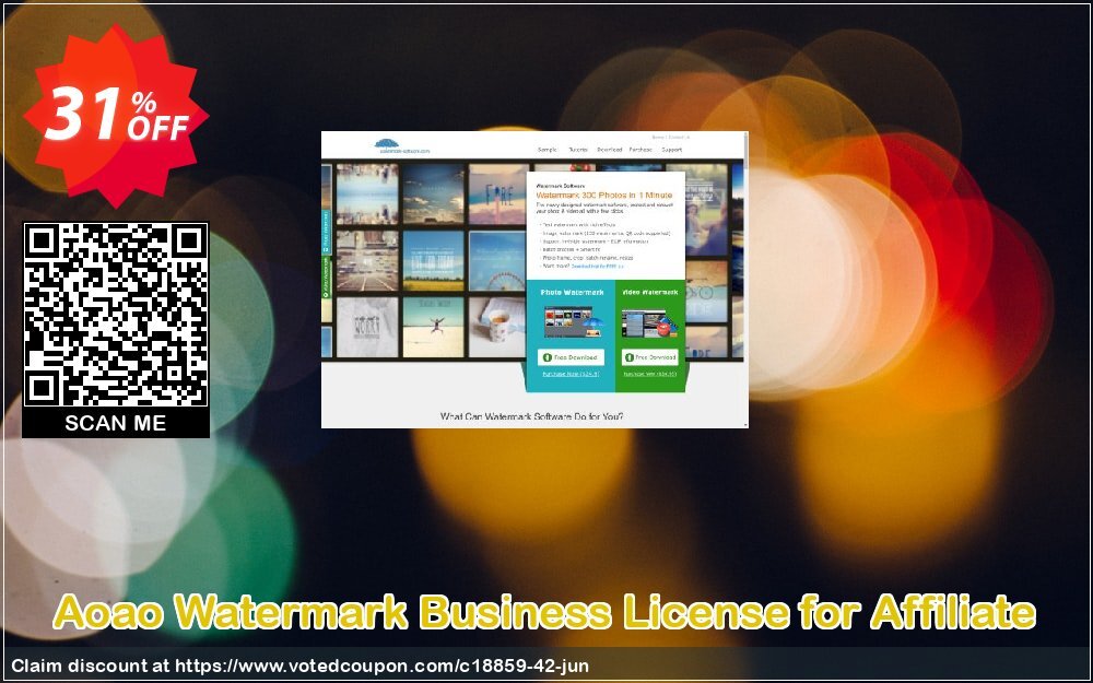 Aoao Watermark Business Plan for Affiliate Coupon, discount AoaoPhoto Video Watermark (18859) discount. Promotion: Aoao coupon codes discount
