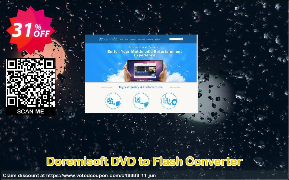 Doremisoft DVD to Flash Converter Coupon, discount Doremisoft Software promotion (18888). Promotion: Doremisoft Software coupon
