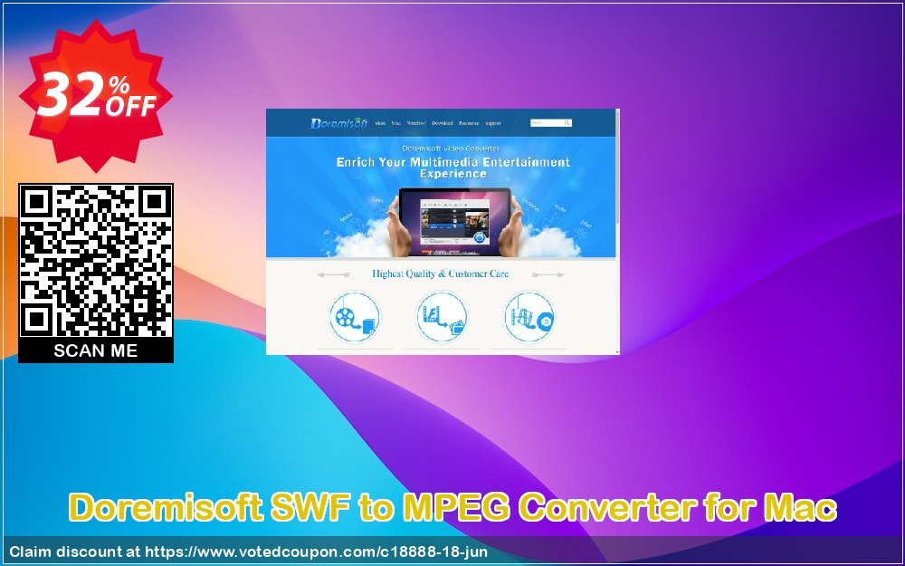 Doremisoft SWF to MPEG Converter for MAC Coupon, discount Doremisoft Software promotion (18888). Promotion: Doremisoft Software coupon