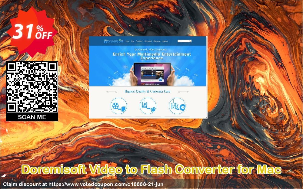 Doremisoft Video to Flash Converter for MAC Coupon, discount Doremisoft Software promotion (18888). Promotion: Doremisoft Software coupon