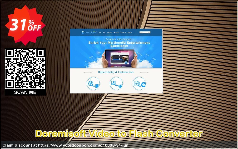 Doremisoft Video to Flash Converter Coupon, discount Doremisoft Software promotion (18888). Promotion: Doremisoft Software coupon